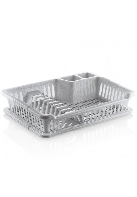041098 HOBBY SMALL VIOLET DISH DRAINER WITH TRAY 
