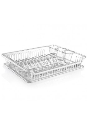041102 HOBBY CLEAR VIOLET DISH DRAINER WITH TRAY - 47 X 39 X 50 CM