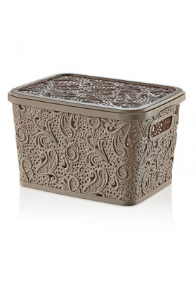 041212 HOBBY LACE STORAGE BOX WITH LID - 17 LT