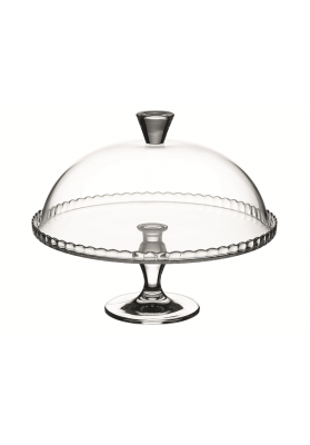 95200 PB FOOTED SERVICE PLATE & DOME IN GIFT BOX - 32 CM
