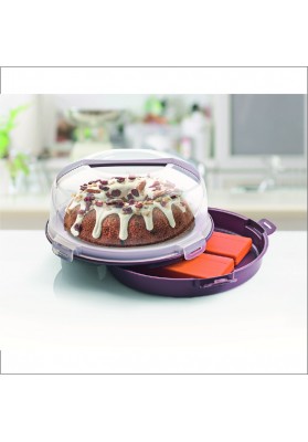 M804 CAKE CARRY BOX ROUND WITH ICE PACK SPACE 7 LT