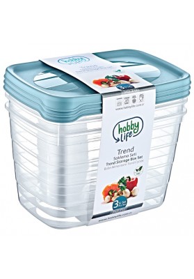 020989 HOBBY TRENT TALL 3 PC FOOD CONTAINER 0.55 LT