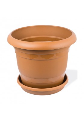 KRS305 ROUND PLANT POT WITH SAUCER NO 5